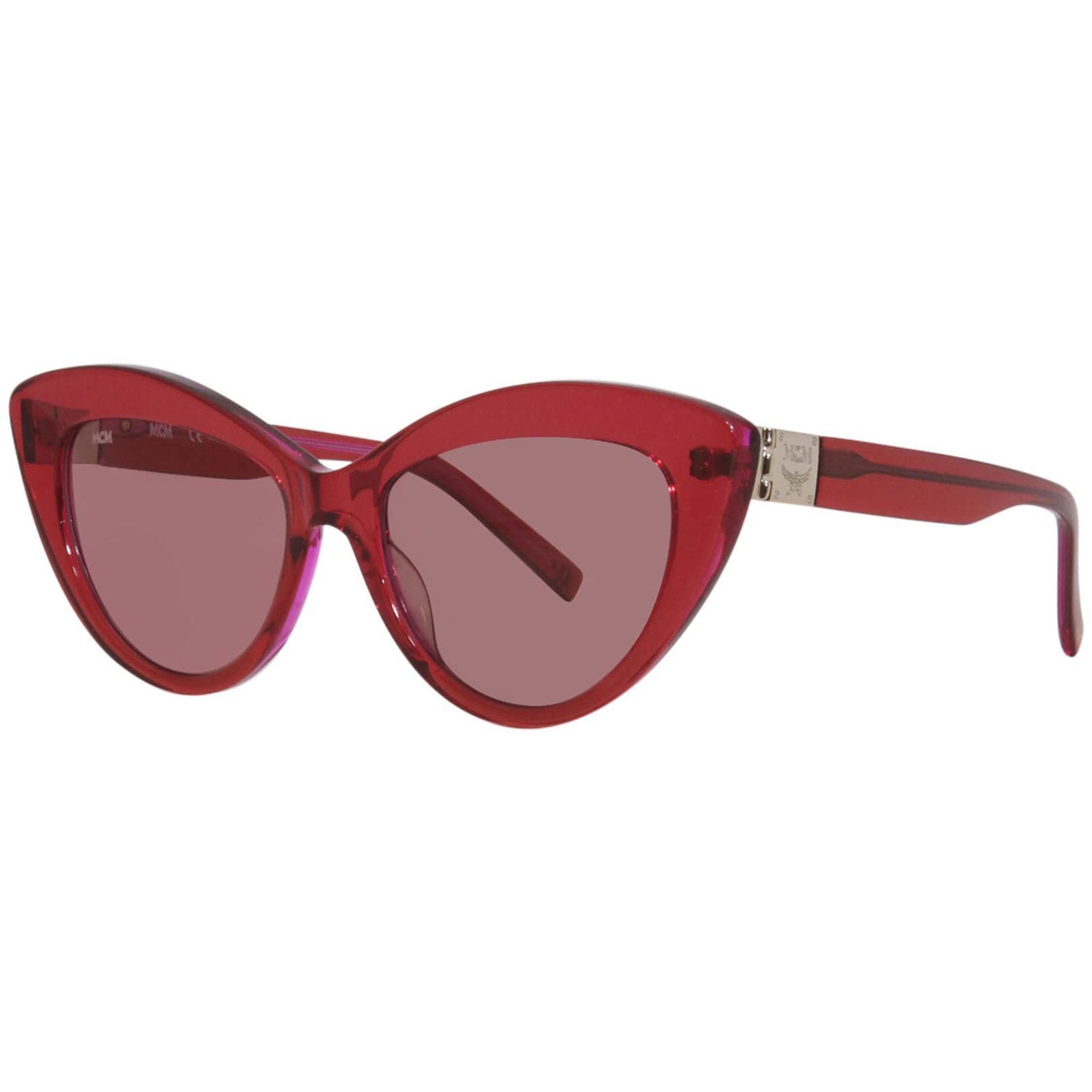 New Mcm 702s 619 Red Sunglasses With Fucsia Lenses & Mcm Case